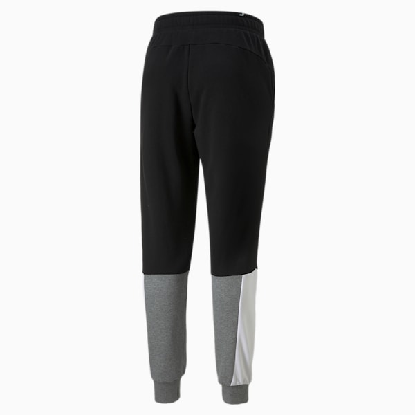 Essentials+ Block Men's Regular Fit Sweatpants, Puma Black, extralarge-IND
