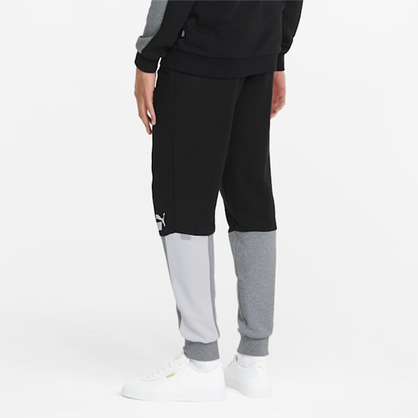 Essentials+ Block Men's Regular Fit Sweatpants, Puma Black, extralarge-IND