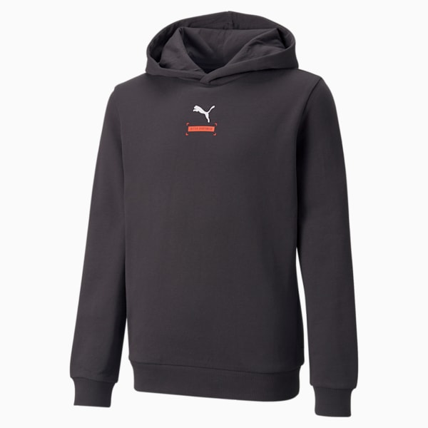 Puma grey hoodie junior sale