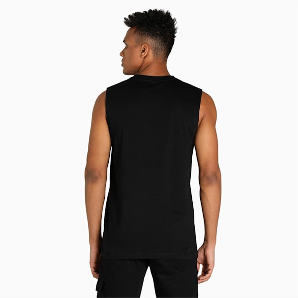 Performance Sleeveless Men's Slim Fit Tank, Puma Black, extralarge-IND