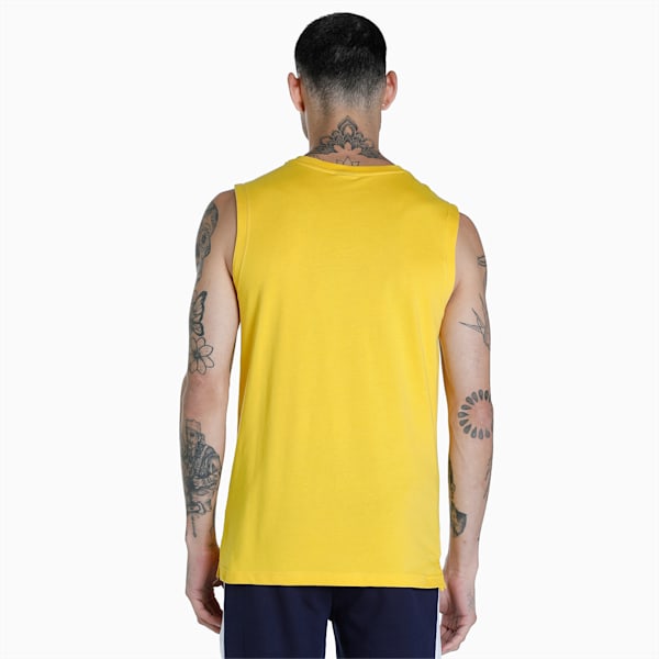Men's Sleeveless Slim Fit Tank, Sun Ray Yellow, extralarge-IND