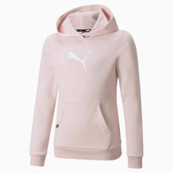 Power Graphic Girls' Hoodie, Chalk Pink, extralarge