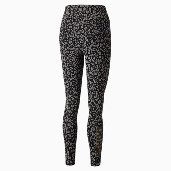 Winterised Printed Women's Leggings, Puma Black, extralarge
