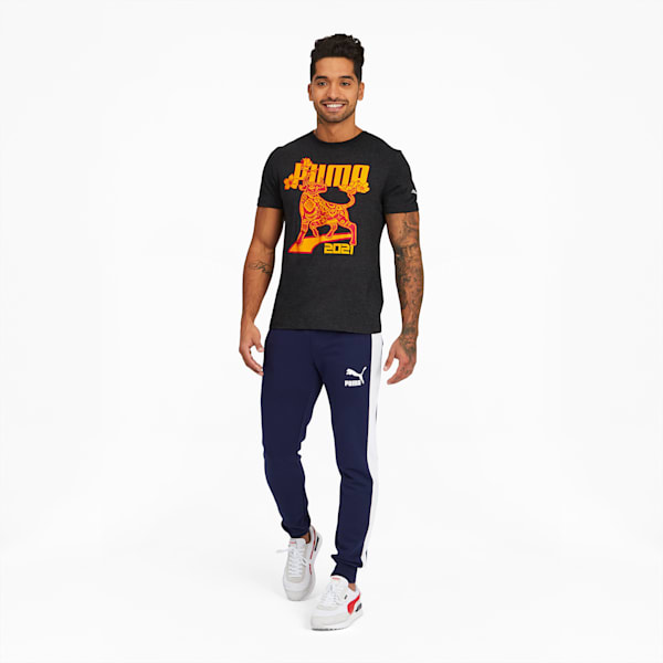 Red Lantern Ox Men's Tee, Dark Gray Heather, extralarge
