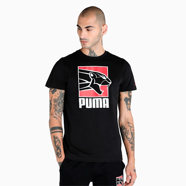 PUMA x 1DER Roar Men's Slim Fit T-Shirt, Puma Black, extralarge-IND