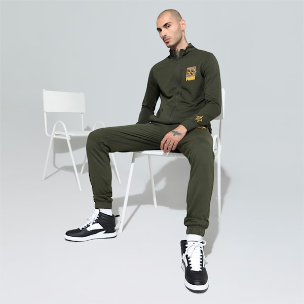 PUMA x 1DER Roar Men's Slim Fit Jacket, Forest Night, extralarge-IND