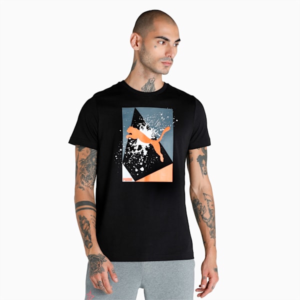 PUMA x 1DER Men's Slim Fit T-Shirt, Puma Black, extralarge-IND