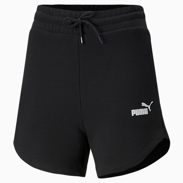 Women's High Waist Shorts, Puma Black, extralarge-IND