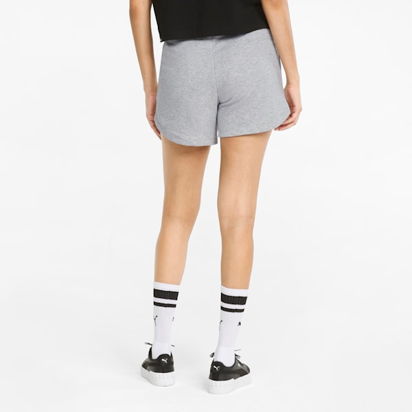 Women's High Waist Shorts, Light Gray Heather, extralarge-IND