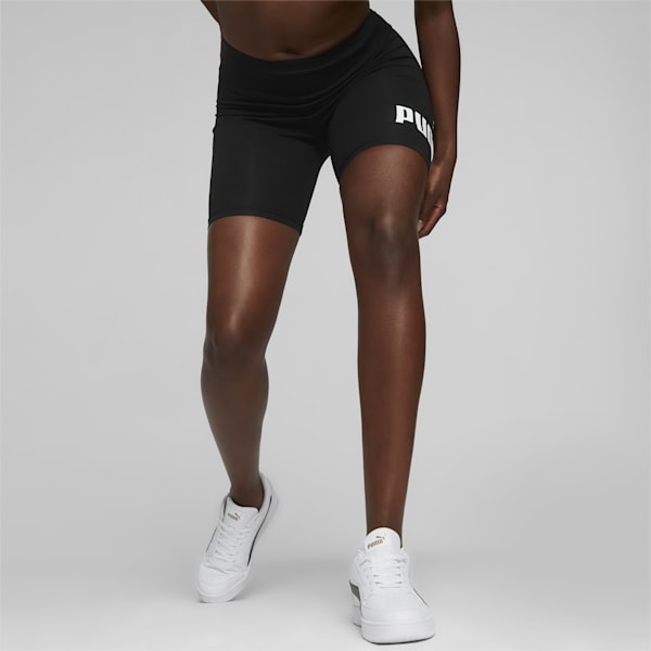 Logo Women's Short Leggings, Puma Black, extralarge-AUS