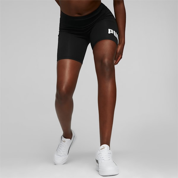 Essentials Logo Women's Short Leggings, Puma Black, extralarge