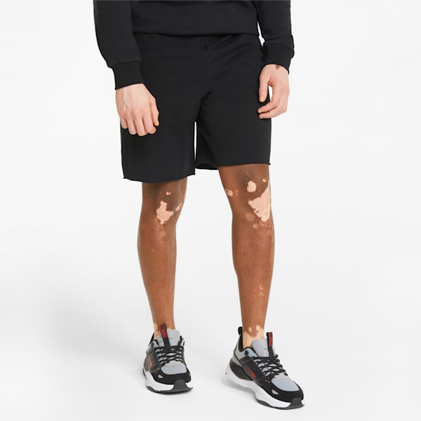 Modern Basics Men's Regular Fit Sweat Shorts, Puma Black, extralarge-IND