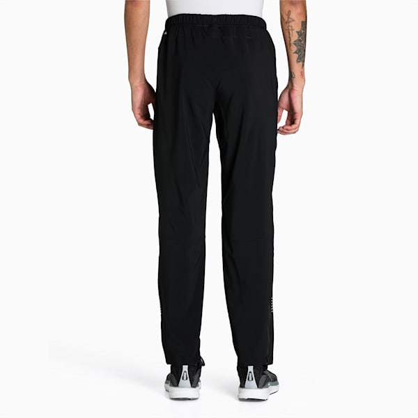 Tapered Woven Men's Running Trackpants, Puma Black, extralarge-IND