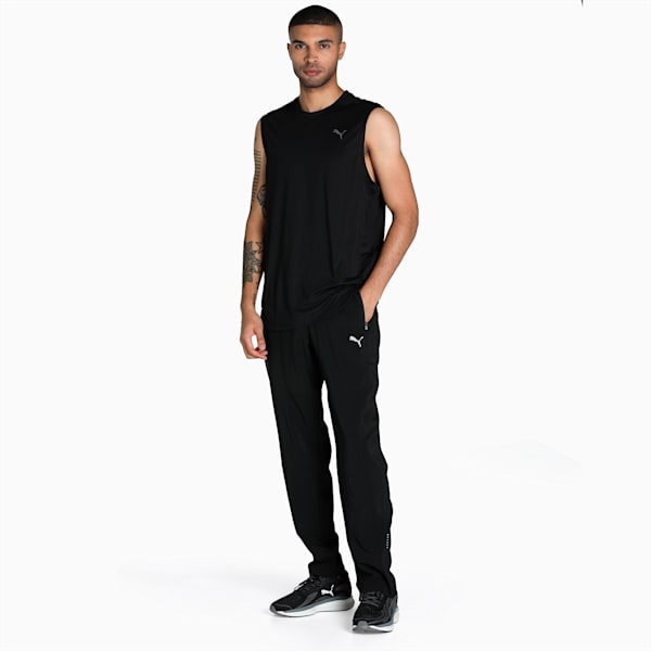 Tapered Woven Men's Running Trackpants, Puma Black, extralarge-IND