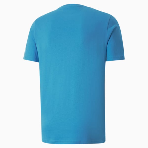 Wording Graphic Men's Regular Fit T-shirt, Bleu Azur, extralarge-IND