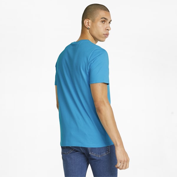 Wording Graphic Men's Regular Fit T-shirt, Bleu Azur, extralarge-AUS