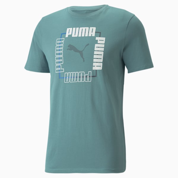 Men's Box Tee, Mineral Blue, extralarge