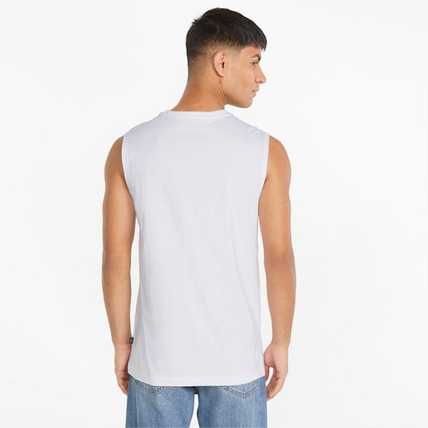 Essentials+ Rainbow Sleeveless Men's Regular Fit T-shirt, Puma White, extralarge-IND