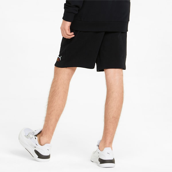 Essentials+ Rainbow Men's Sweat Shorts, Puma Black