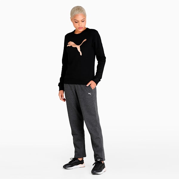 PUMA Logo Women's Sweatshirt, Puma Black, extralarge-IND