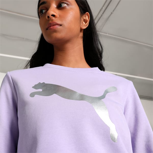 PUMA Logo Women's Sweatshirt, Vivid Violet, extralarge-IND