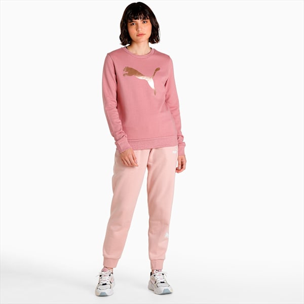 Logo Women's Sweatshirt, Pale Grape, extralarge-IND