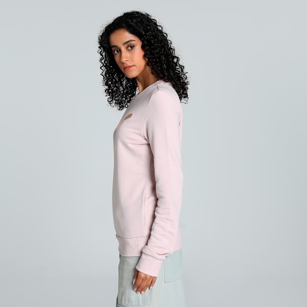 Logo Women's Sweatshirt, Mauve Mist, extralarge-IND