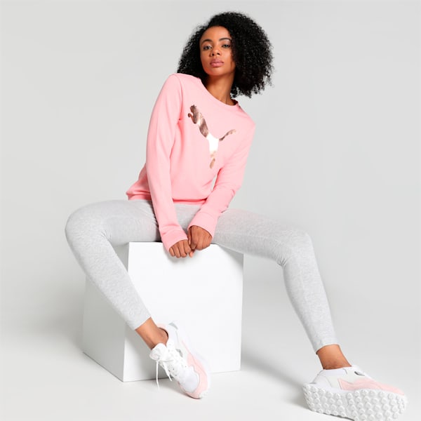 Logo Women's Sweatshirt, Peach Smoothie, extralarge-IND