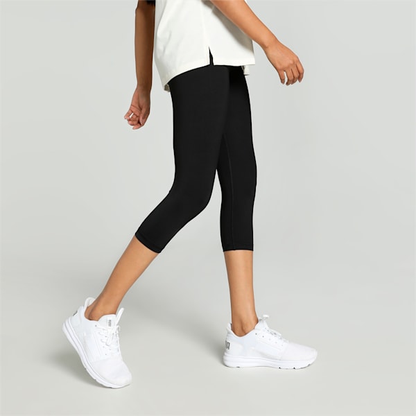 Women's  3/4 Tights, PUMA Black-(silver cat), extralarge-IND