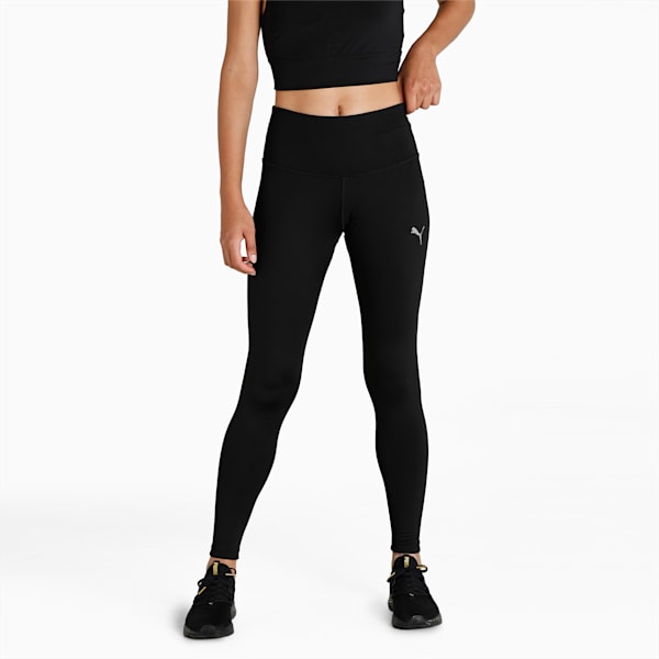 Women's Run Division Mid-Rise Leggings (010 - Black/Black) — TC