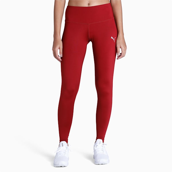 Women's Mid-Rise Tights, Intense Red, extralarge-IND