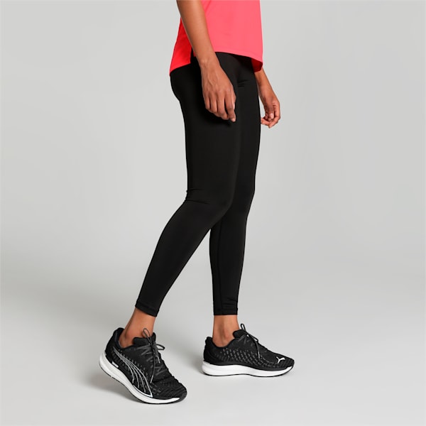 Women's Mid-Rise Tights, PUMA Black-Silver Cat, extralarge-IND