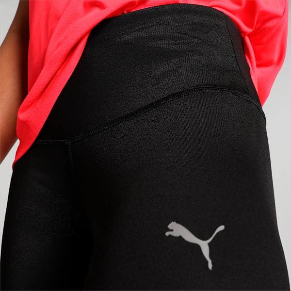 Women's Mid-Rise Tights, PUMA Black-Silver Cat, extralarge-IND