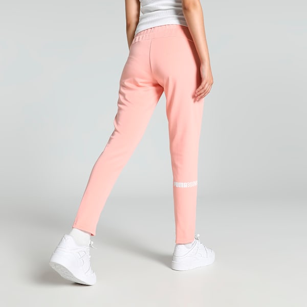 Tec Sport Women's Slim Fit Track Pants, Poppy Pink, extralarge-IND