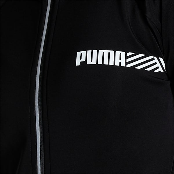 Tec Sport Women's Slim Fit Jacket, Puma Black, extralarge-IND