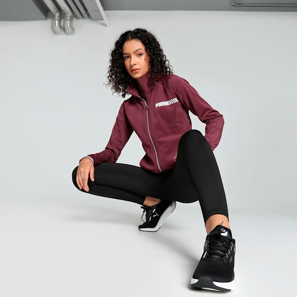 Tec Sport Women's Slim Fit Jacket, Team Regal Red, extralarge-IND