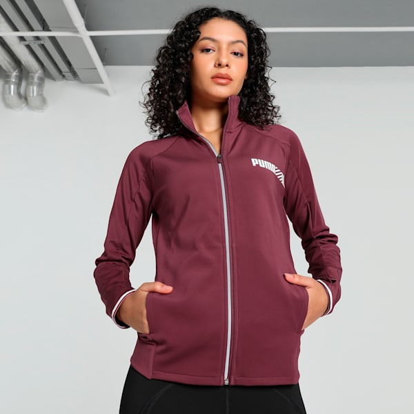 Puma maroon jacket best sale