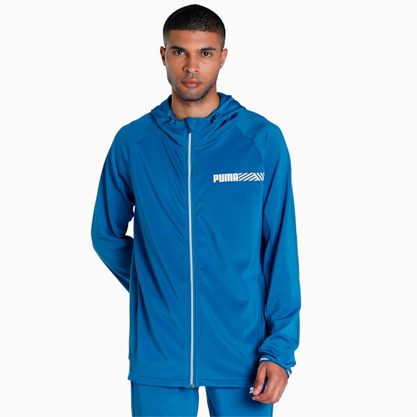 Tec Sport Men's Regular Fit Jacket, Lake Blue, extralarge-IND