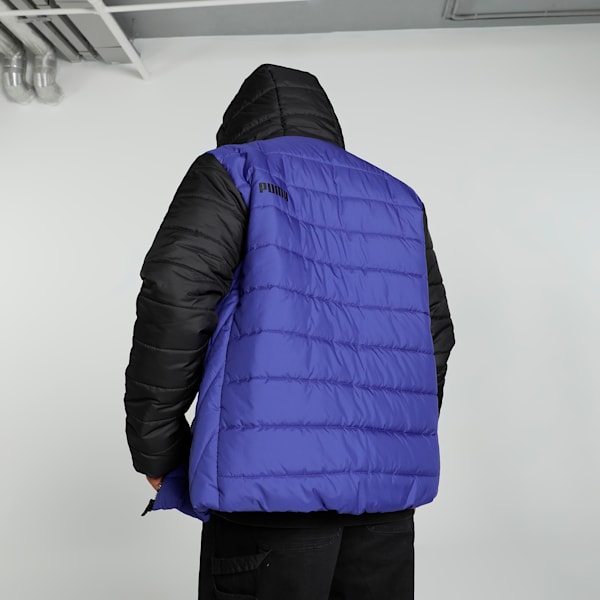 Men's Regular Fit Padded Jacket, Lapis Lazuli, extralarge-IND