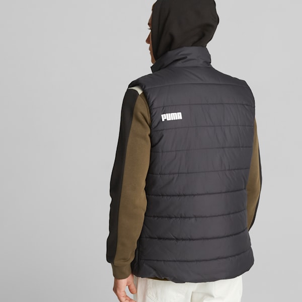 Essentials Men Regular Fit Padded Vest, Puma Black, extralarge-IND