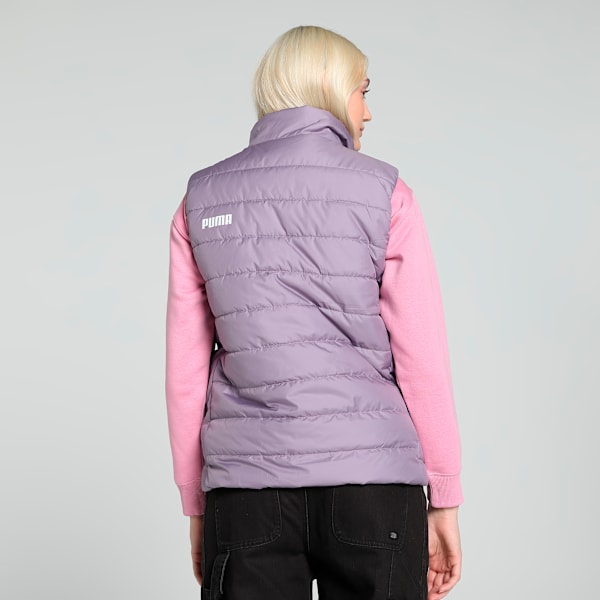Women's Regular Fit Padded Vest, Pale Plum, extralarge-IND