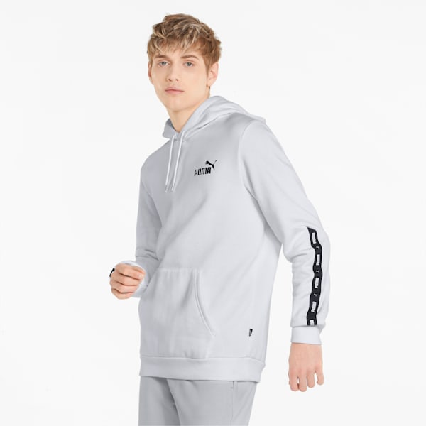 Sudadera con capucha para hombre Essentials+ Tape, Puma White, extralarge