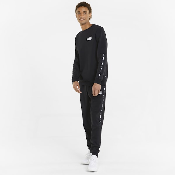 Tape Men’s Regular Fit Sweatpants, Puma Black, extralarge-IND