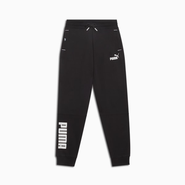 Pantalon Power Colour-Blocked Enfant et Adolescent, Puma Black, extralarge