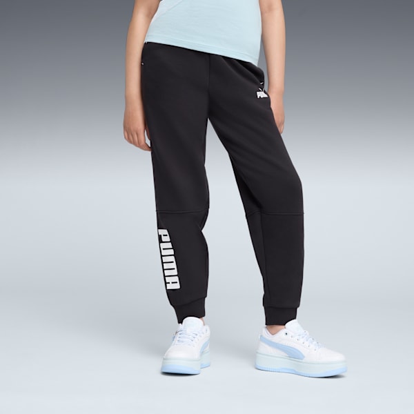 Pantalon Power Colour-Blocked Enfant et Adolescent, Puma Black, extralarge