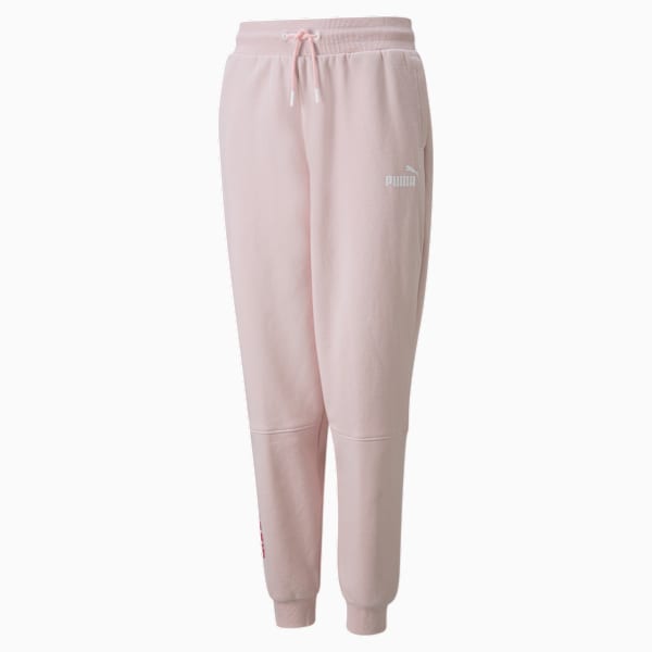Power Colour-Blocked Youth Pants, Chalk Pink, extralarge