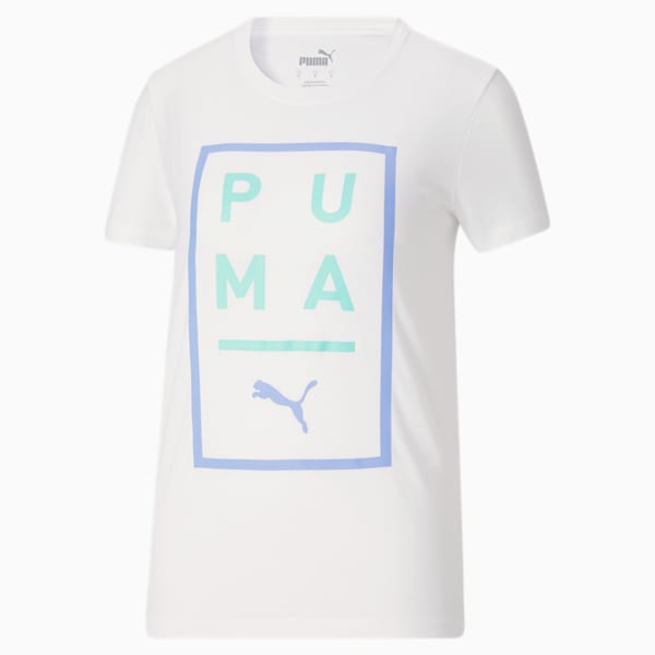 PUMA Four Corner Women's Graphic Tee, Puma White