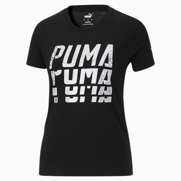 Font Graphic Women's Tee Inf, Puma Black-Puma White, extralarge