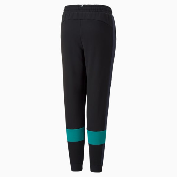 Essential+ Colorblock Pants, Puma Black-deep aqua, extralarge-IND
