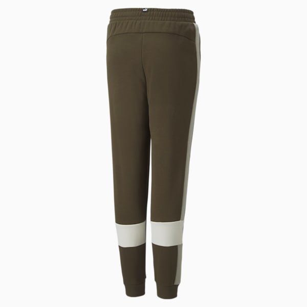 Colorblock Youth Pants, Deep Olive, extralarge-IND